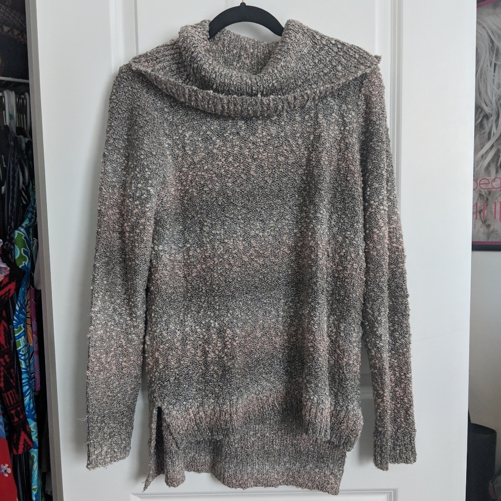 Pink and silver sweater